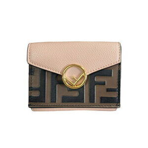 Fendi Zucca Tri fold Wallet Leather